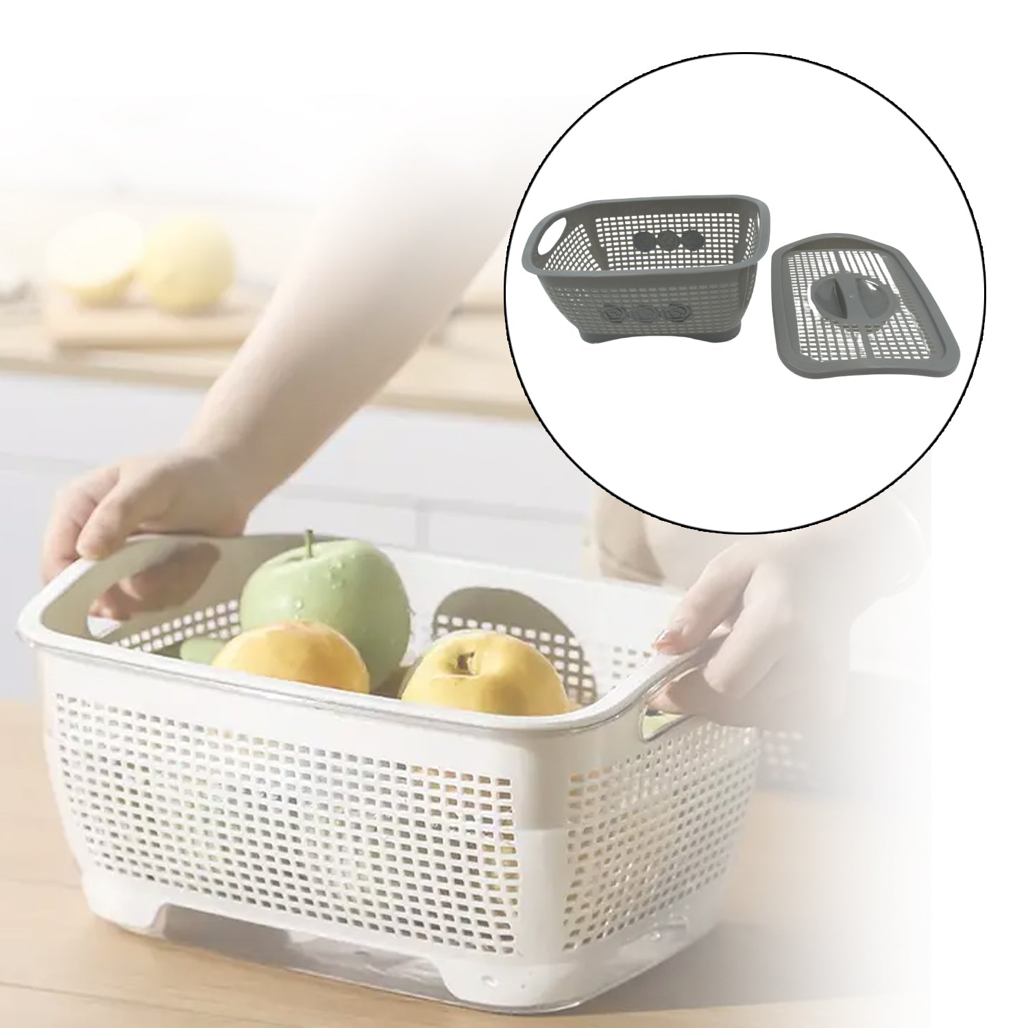 5546 Multipurposes Plastic Basket, Organizer for Kitchen, Countertop, Cabinet, Bathroom with Lid, Plastic Storage Basket For Store Fruits, Vegetables, Magazines, Cosmetics, Stationary (1 Pc / Mix Color ) 5546 Multipurposes Plastic Basket, Organizer for Kitchen, Countertop, Cabinet, Bathroom with Lid, Plastic Storage Basket For Store Fruits, Vegetables, Magazines, Cosmetics, Stationary (1 Pc / Mix Color )